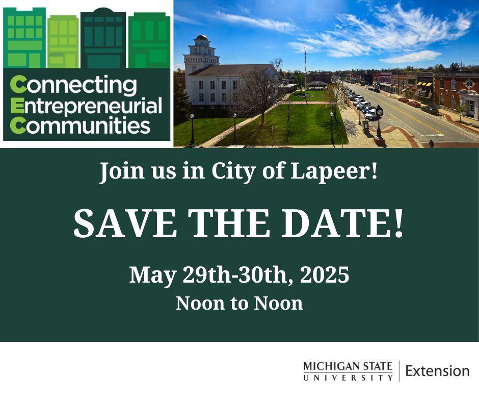 Save the Date CEC 2025 Connecting Entrepreneurial Communities